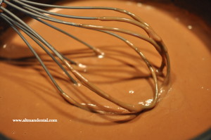 chocolate pudding cooking