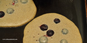 Gluten Free Blueberry Pancakes with web