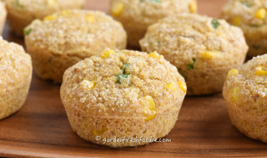 Gluten Free Vegan Corn Muffins With Fresh Corn and Scallions