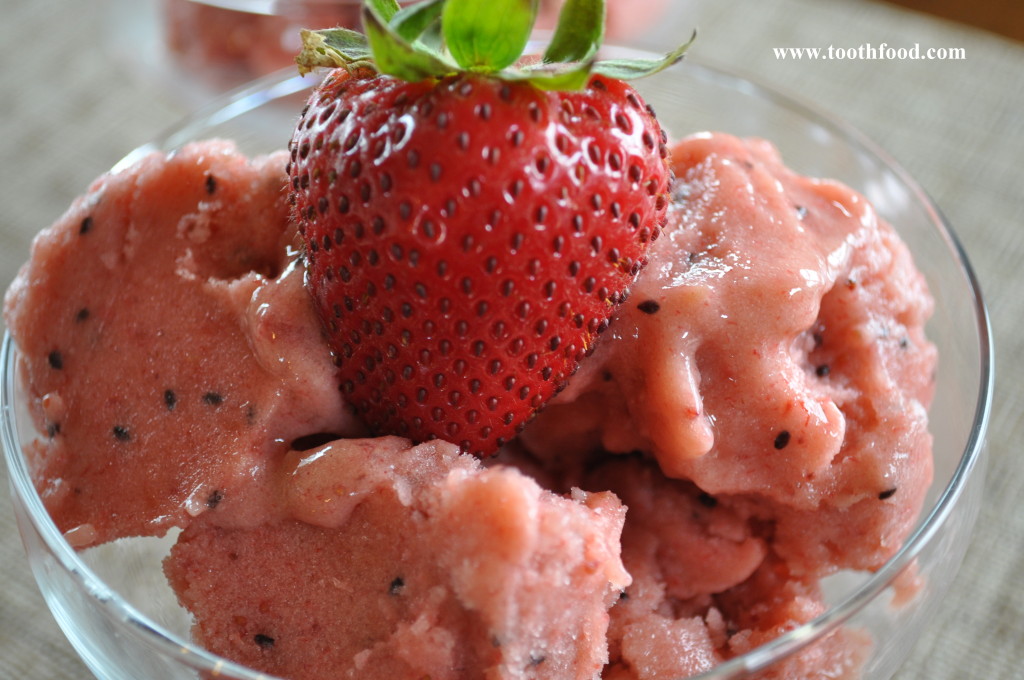 Strawberry Kiwi Sorbet