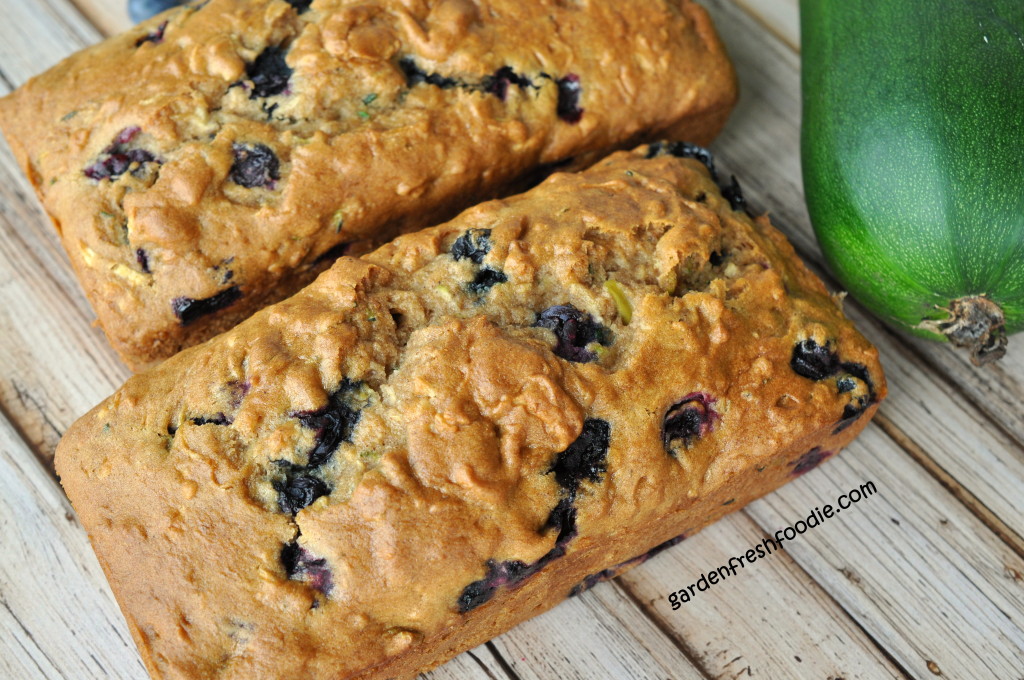 Large Loaves of Blueberry Zucchini Bread