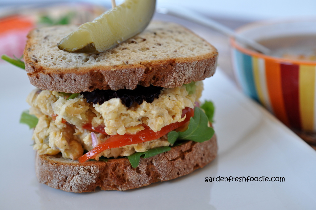 Tuna-less Chickpea Salad Sandwich