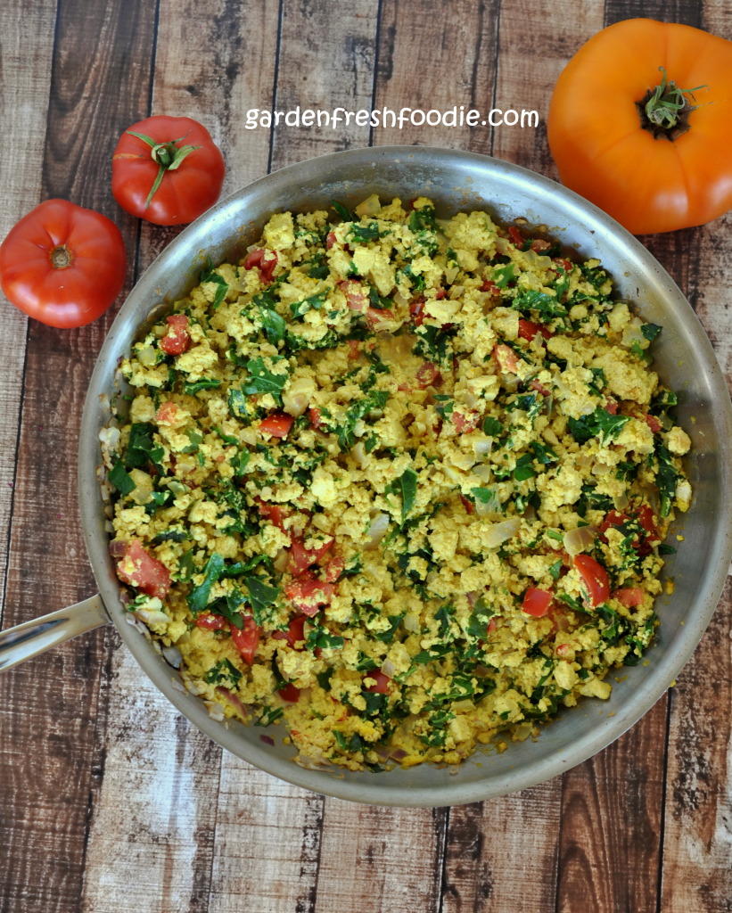 Italian Tofu Scramble In Pan