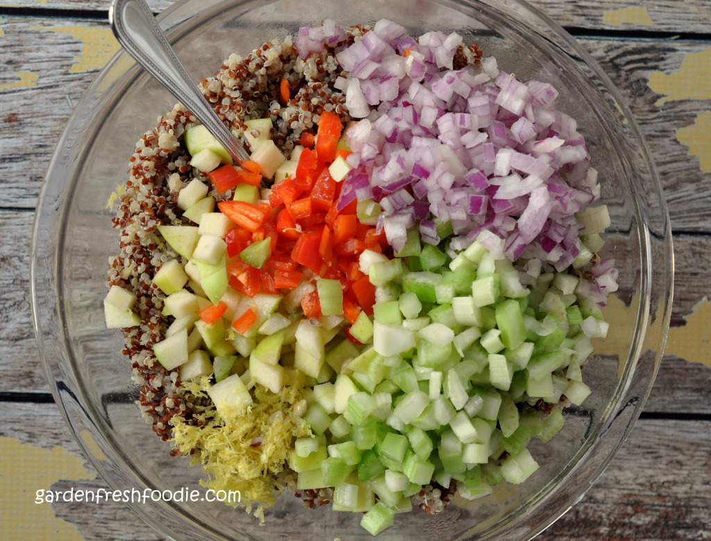 Prepping Quinoa Confetti Salad