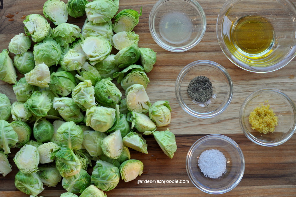 Roasting Brussel Sprouts Mise En Place