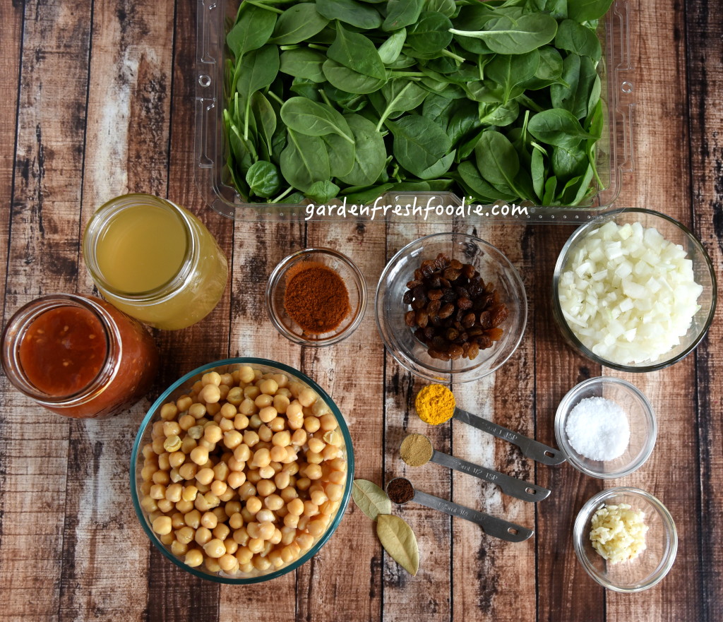 Chickpea Spanish Stew Mise En Place