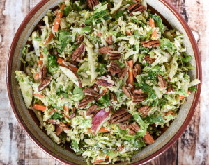 Bowl of Chipotle Brussels Sprout Slaw