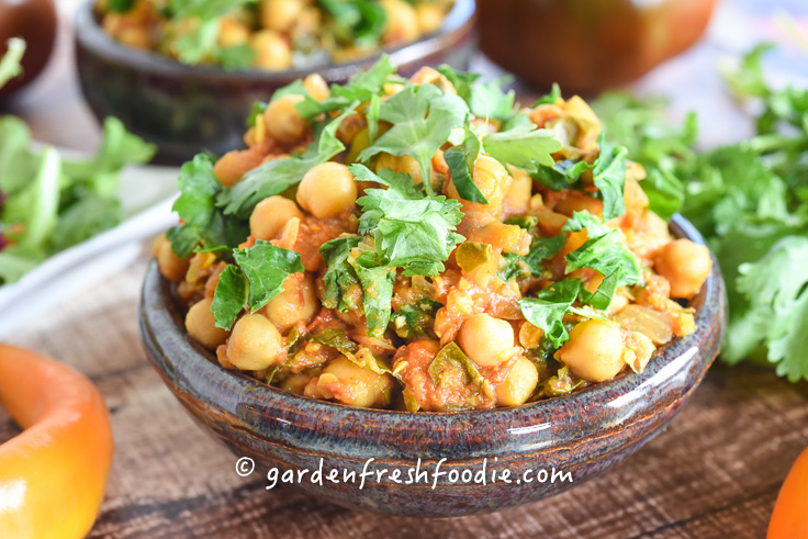 Oil Free Chickpea Curry