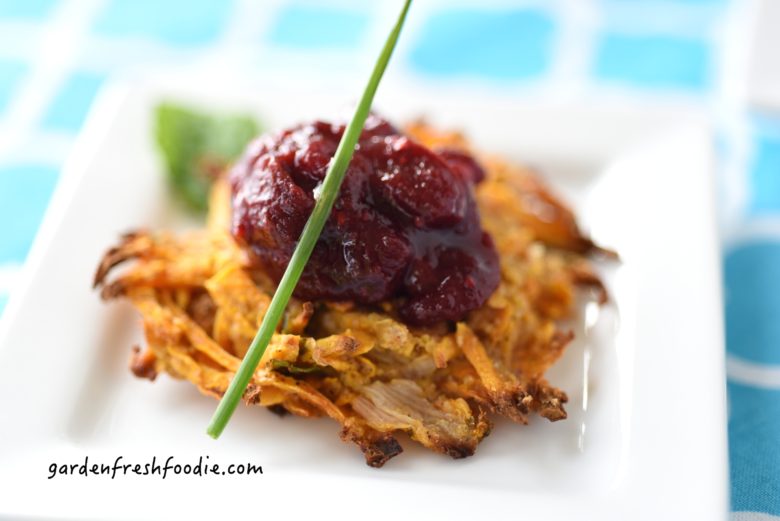 Indian Spiced Sweet Potato Latke Appetizer